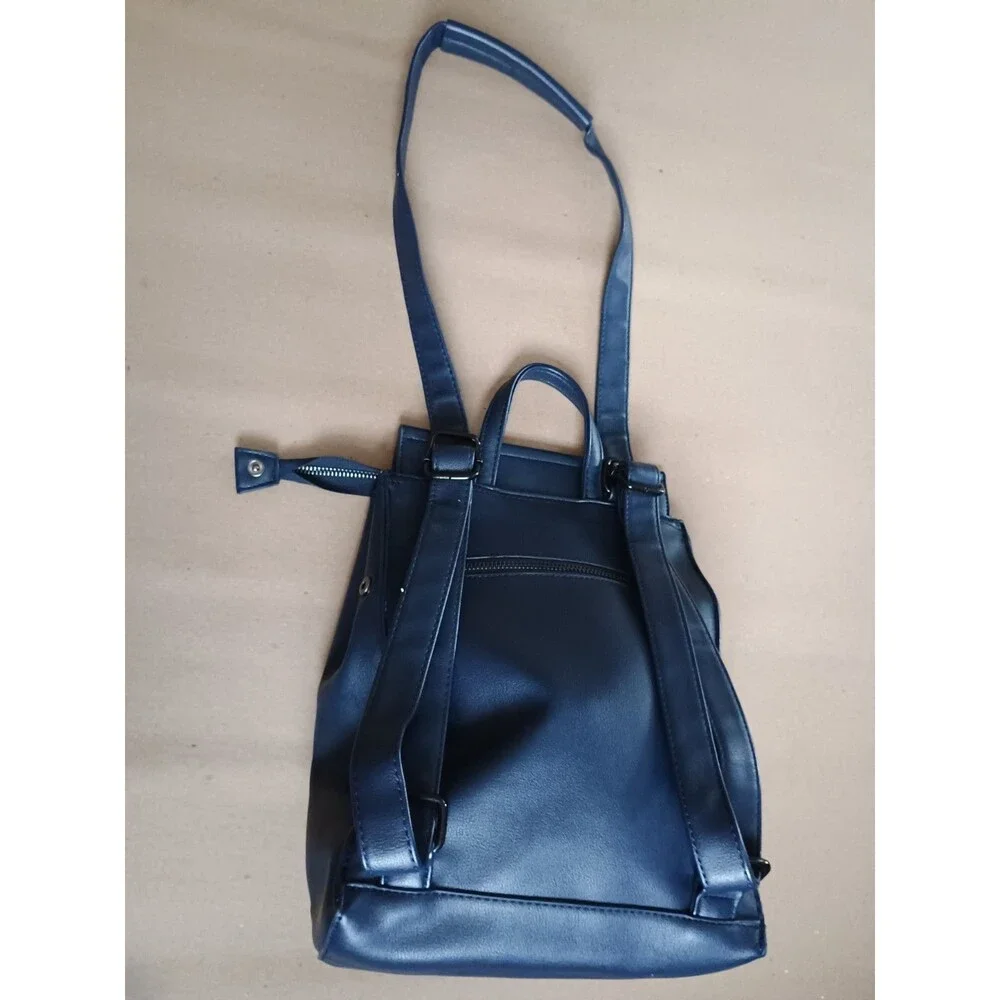 Pixie Mood Mini Convertible Kim Backpack Vegan Leather - Blue Purse